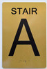 Stair A Sign -Tactile Signs Tactile Signs    The Sensation line Ada sign