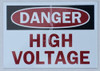 Danger HIGH Voltage Sign