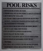 SIGN Pool Risks  (Silver, Rust Free Aluminium)