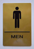 MEN RESTROOM Sign -Tactile Signs Tactile Signs Ada sign