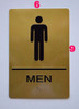 MEN RESTROOM Sign -Tactile Signs Tactile Signs