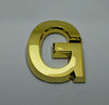 Apartment Number Letter G Gold