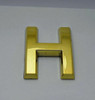 Apartment Number Letter H Gold