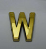 Apartment Number Sign Letter W Gold