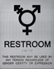 UNISEX ALL GENDER RESTROOM ADA SIGN Tactile Signs  Ada sign