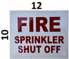 FIRE Sprinkler Shut-Off