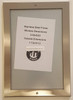 Elevator Certificate Frame Stainless Steel