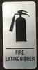 FIRE Extinguisher Sign Silver, 4X8-The Mont