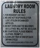 Laundry Room Rules Sign