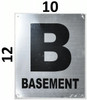 Basement Floor Number Sign