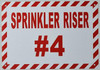 Sprinkler Riser #4 Fire Dept Sign