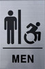 Braille sign MEN ACCESSIBLE RESTROOM SIGN Tactile Signs