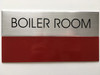 Boiler Room SIGNAGE - Delicato line (Brushed Aluminum)