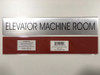 SIGN ELEVATOR MACHINE ROOM  - Delicato line (BRUSHED ALUMINUM)