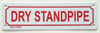DRY STANDPIPE SIGN