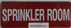 Sprinkler Room Sign