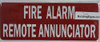 FIRE Alarm Remote Annunciator Signage