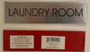 SIGN LAUNDRY ROOM  - Delicato line (BRUSHED ALUMINUM)