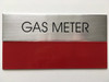 GAS METER  - Delicato line (BRUSHED ALUMINUM)