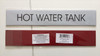 building sign HOT WATER TANK  (WHITE)