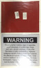 building sign Chute  - Warning - WHITE,