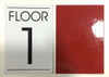 FLOOR NUMBER SIGN  - 1ST FLOOR SIGN