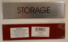 Building STORAGE - Delicato line (BRUSHED ALUMINUM) sign