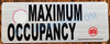 MAXIMUM OCCUPANCY SIGN