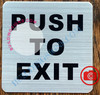 PUSH TO EXIT SIGN