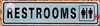 RESTROOMS SIGN