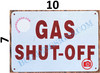 GAS SHUT OFF SIGN