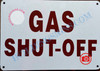 GAS SHUT OFF SIGN