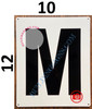 LETTER M SIGN