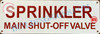 SPRINKLER MAIN SHUT-OFF VALVE SIGN