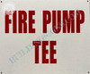 Signage Fire Pump Tee