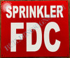 Signage Sprinkler fdc  - Sprinkler fire Department Connection