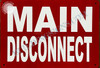 Main Disconnect Signage