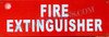 Signage FIRE EXTIGNSHER  (Reflective !!!, Aluminum, red)