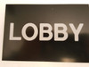 BUILDING SIGNAGE Floor number Lobby  Engraved Plastic (FLOOR NUMBER