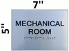 Braille sign Mechanical Room  Braille sign -Tactile Signs  The sensation line