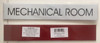 MECHANICAL ROOM SIGNAGE - PURE WHITE