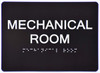 Braille sign Mechanical Room Sign -Tactile Signs Tactile Signs