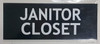 Sign Janitor Closet