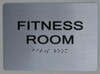 FITNESS ROOM Sign  Braille sign -Tactile Signs  The sensation line