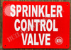 Sprinkler Control Valve Sign