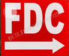FDC Sign - FDC Right Arrow Sign