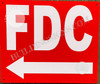 FDC Signage -FDC Left Arrow Signage