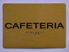 CAFETERIA Sign - Tactile Signs THE SENSATION LINE Ada sign