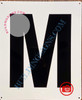 Large Letter M -Metal Sign - Parking LOT Sign