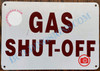 Signage Gas Shut-Off